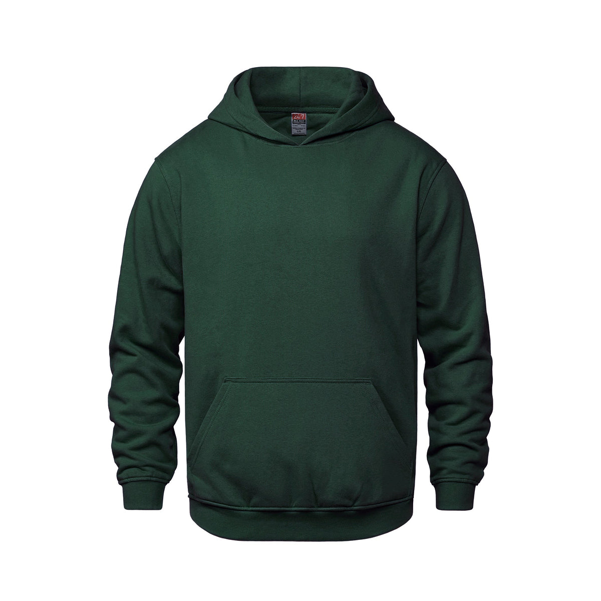 CSW 24/7 - Vault Youth Pullover Hooded Sweatshirt - Forest Green