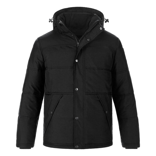 Heritage 54 - Nunavut Men's Puffy Coat w/ Detachable Hood - Black
