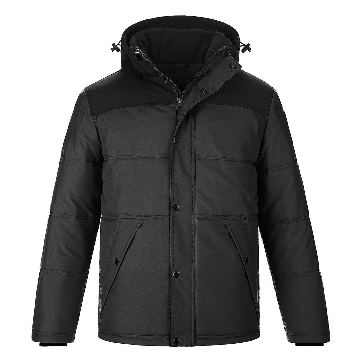 Heritage 54 - Nunavut Men's Puffy Coat w/ Detachable Hood - Charcoal Heather