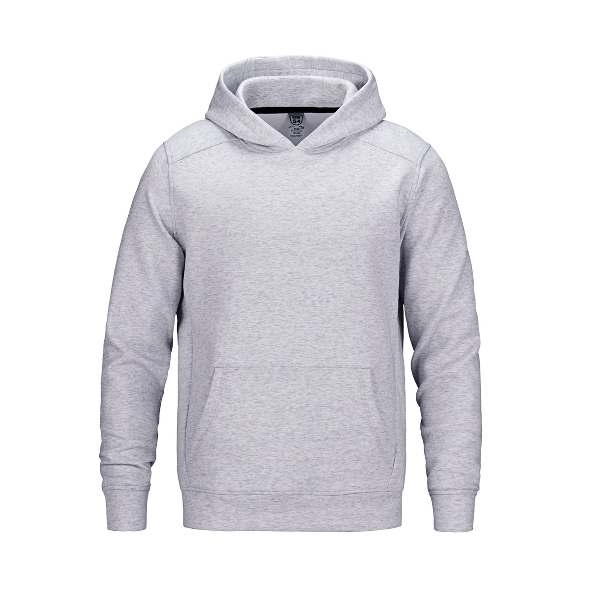 Heritage 54 - Pulse Adult Performance Double Knit Pullover Hooded Sweatshirt - Ash Grey