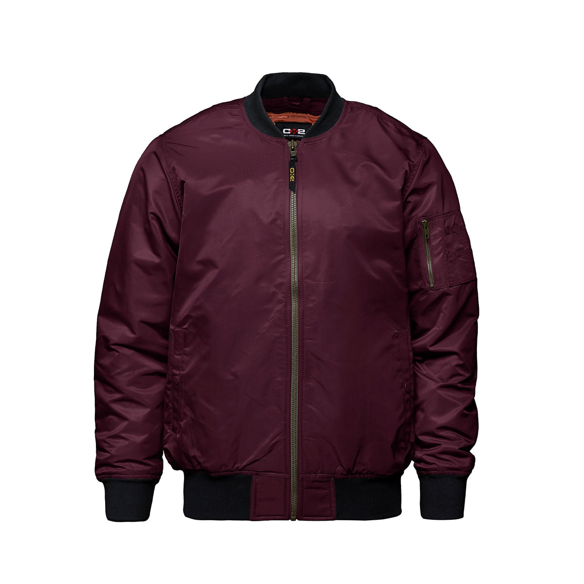 CX2 - Bomber Men's Insulated Bomber Jacket - Burgundy