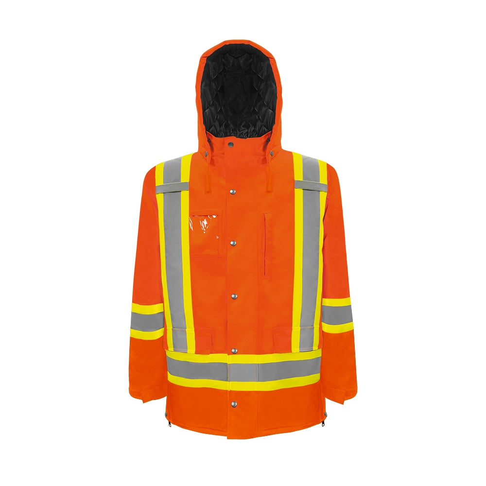TP1 - Winter Traffic Parka, 4″ Refl. Tape - Orange