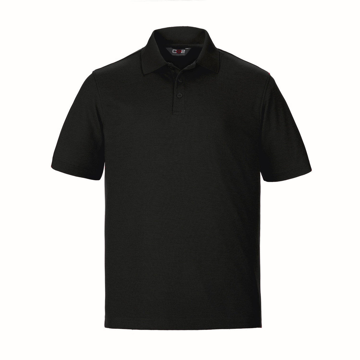 CX2 - Ace Men's Pique Mesh Polo - Black