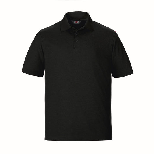 CX2 - Ace Men's Pique Mesh Polo - Black