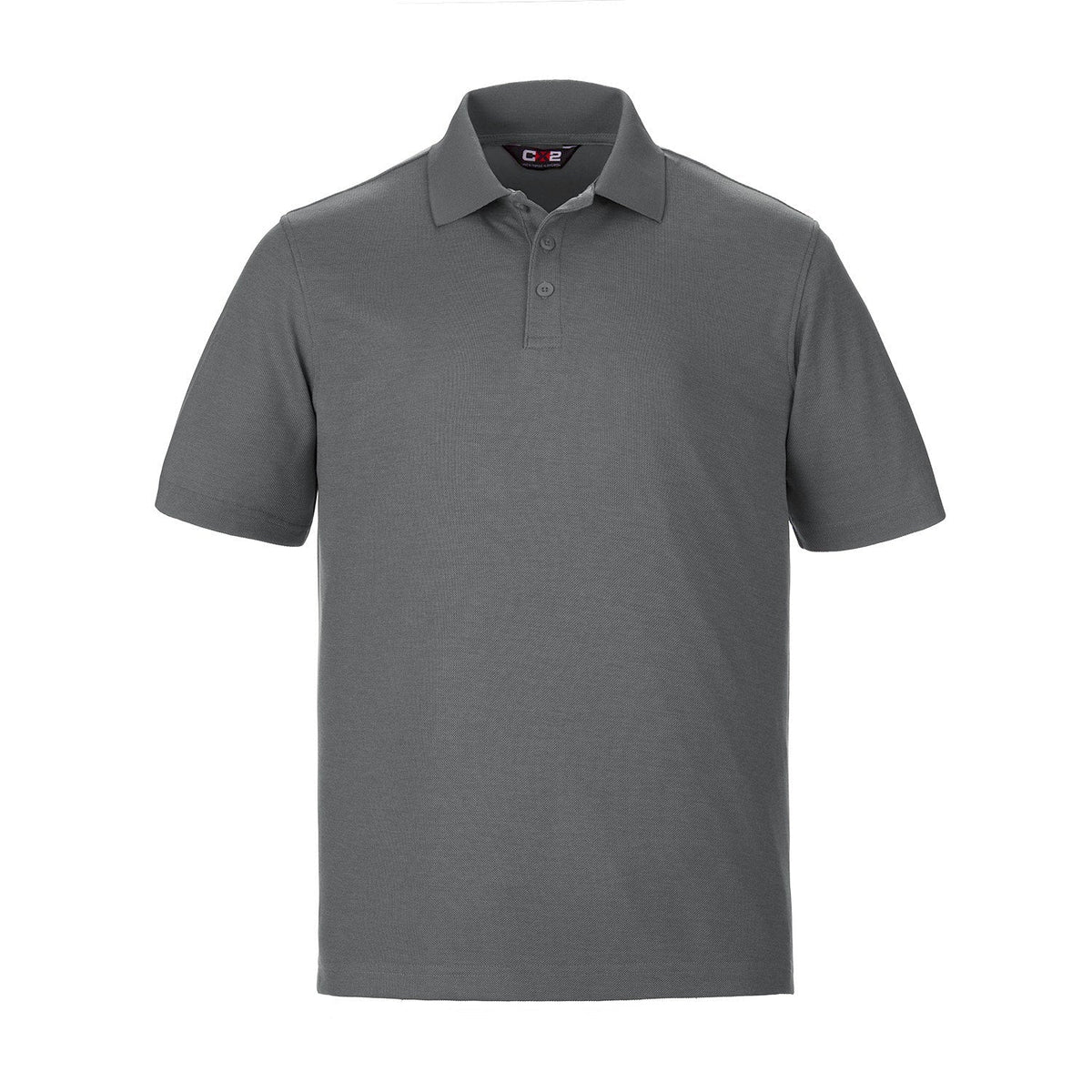 CX2 - Ace Men's Pique Mesh Polo - Steel Grey