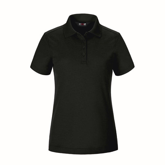 CX2 - Ace Ladies Pique Mesh Polo - Black