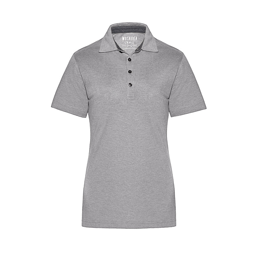 Muskoka Trail Garment Co. - Fairway Ladies Poly/Cotton Polo Shirt - Melange Grey