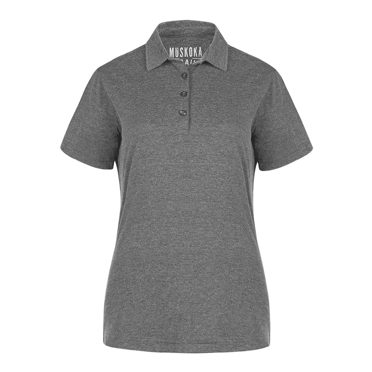Muskoka Trail Garment Co. - Fairway Ladies Poly/Cotton Polo Shirt - Melange Charcoal