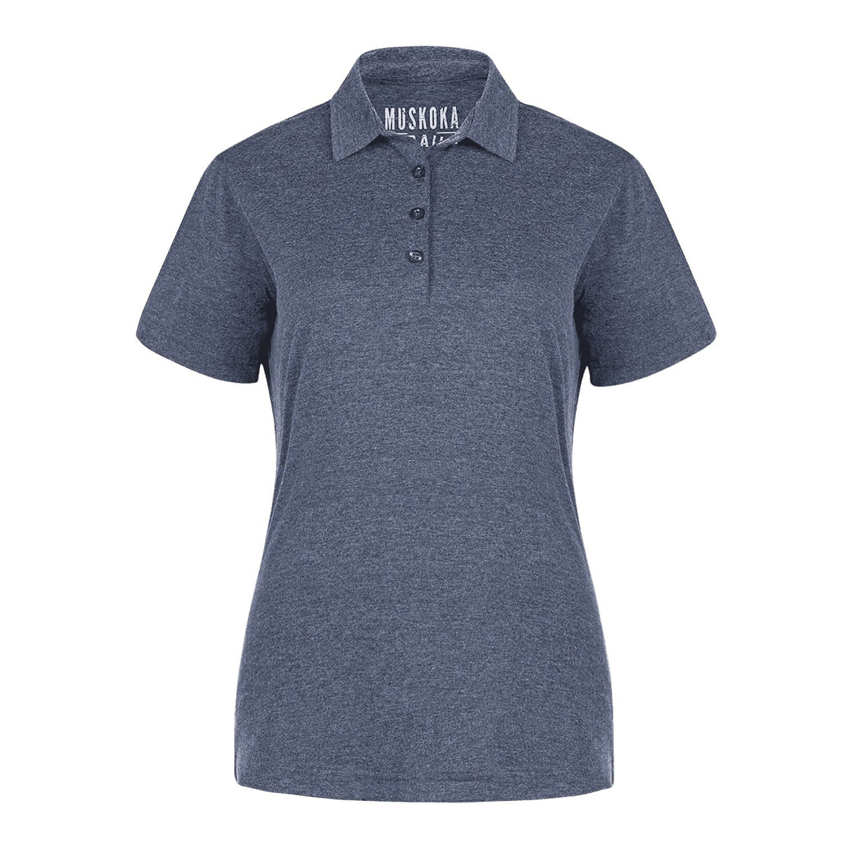 Muskoka Trail Garment Co. - Fairway Ladies Poly/Cotton Polo Shirt - Melange Navy