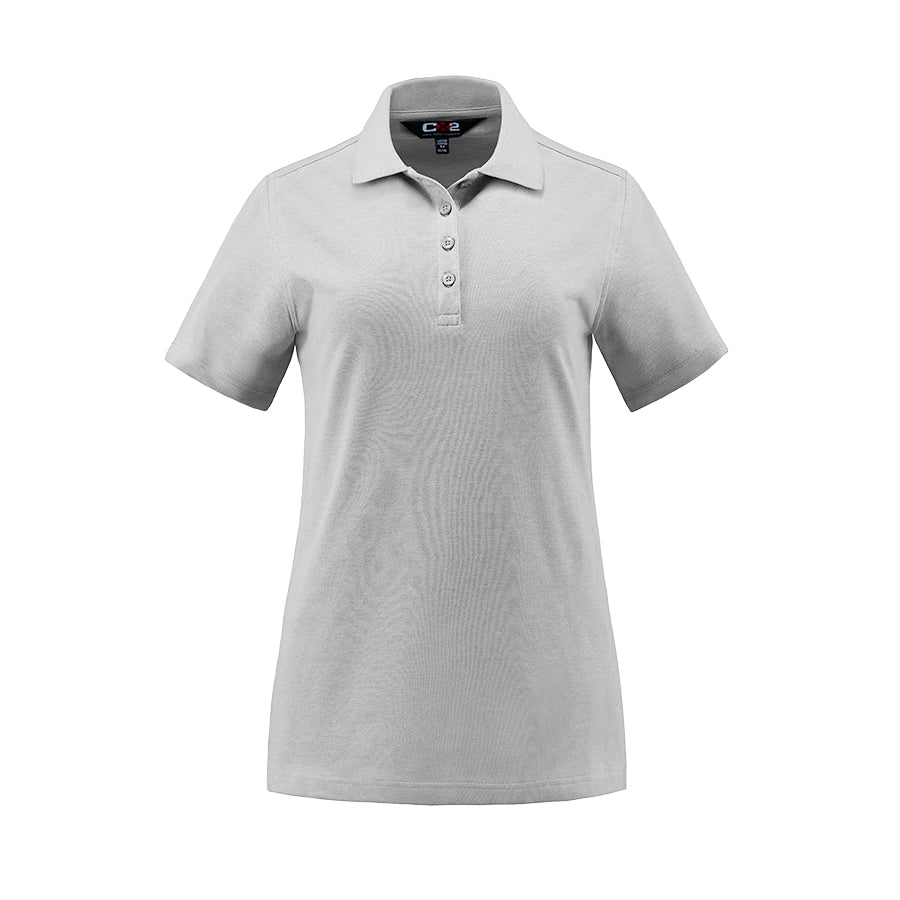 CX2 - Elite Ladies Cotton/Poly/Spandex Polo - Athletic Grey Heather