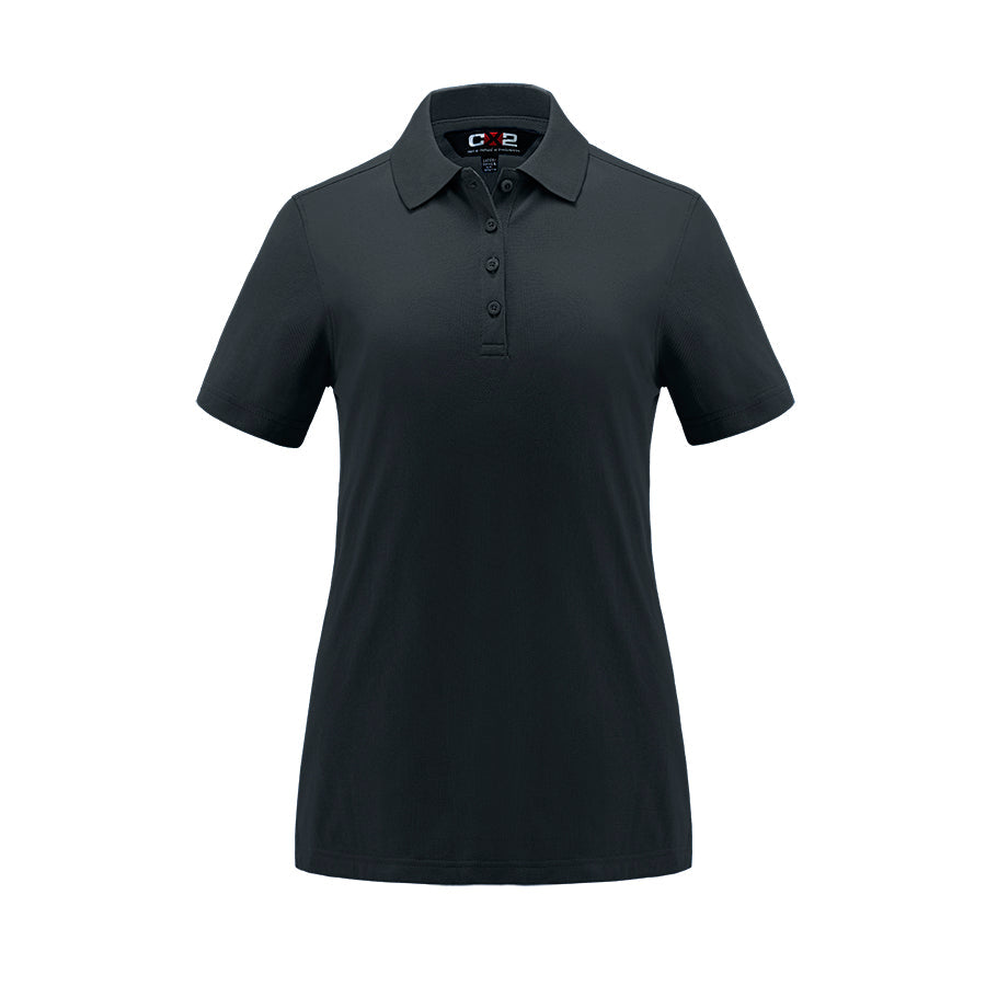 CX2 - Elite Ladies Cotton/Poly/Spandex Polo - Black