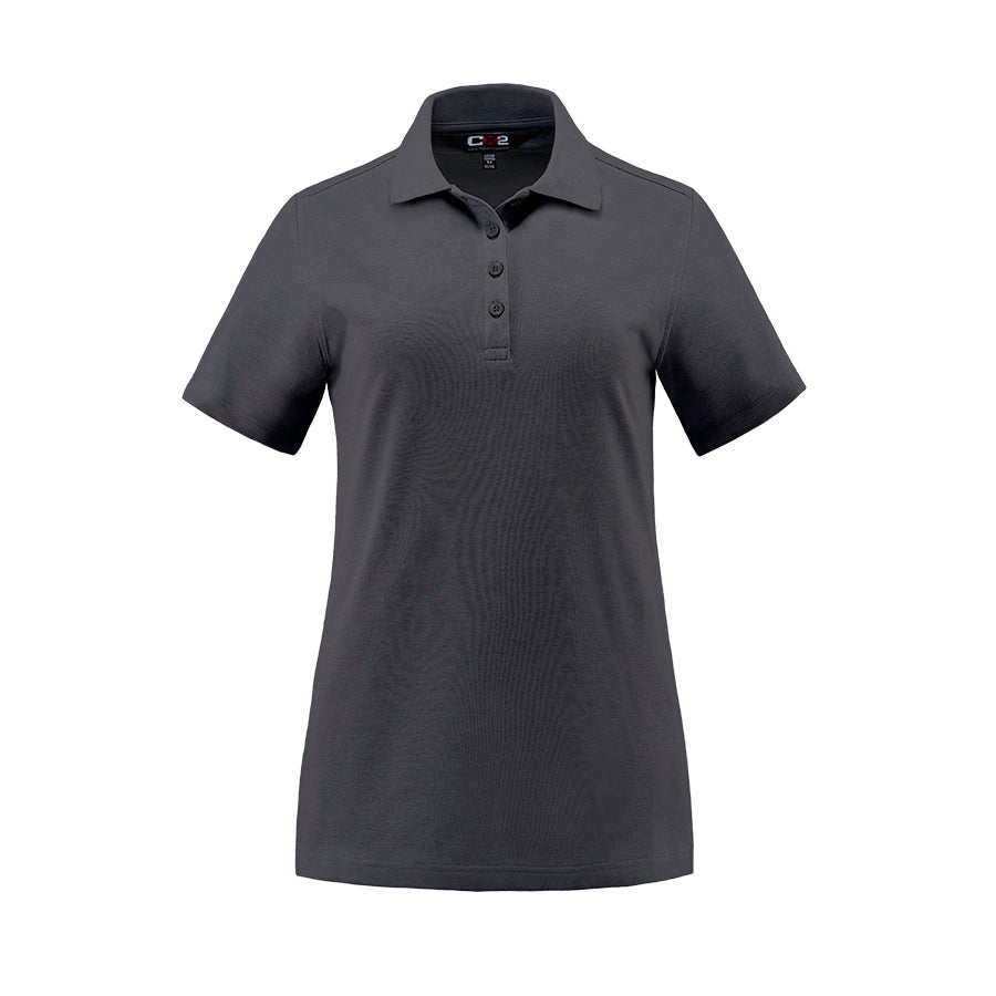 CX2 - Elite Ladies Cotton/Poly/Spandex Polo - Charcoal Heather