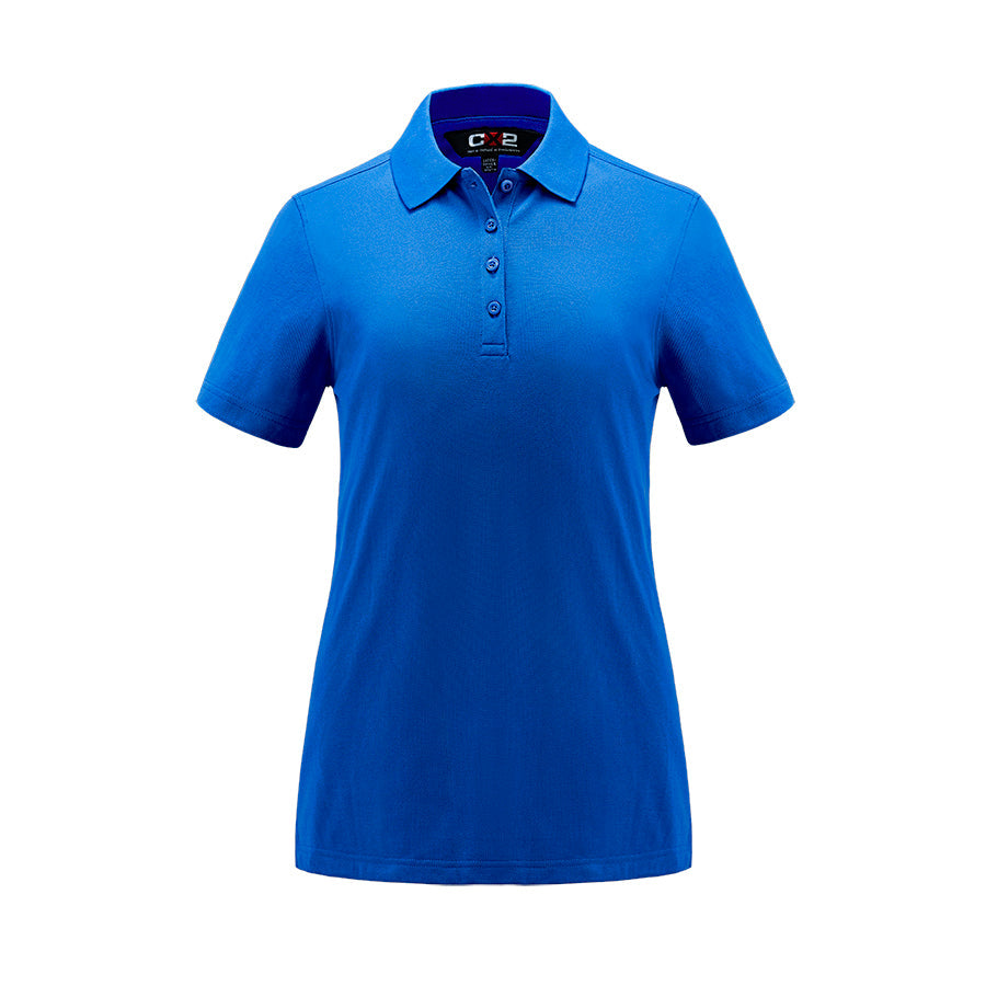 CX2 - Elite Ladies Cotton/Poly/Spandex Polo - Royal
