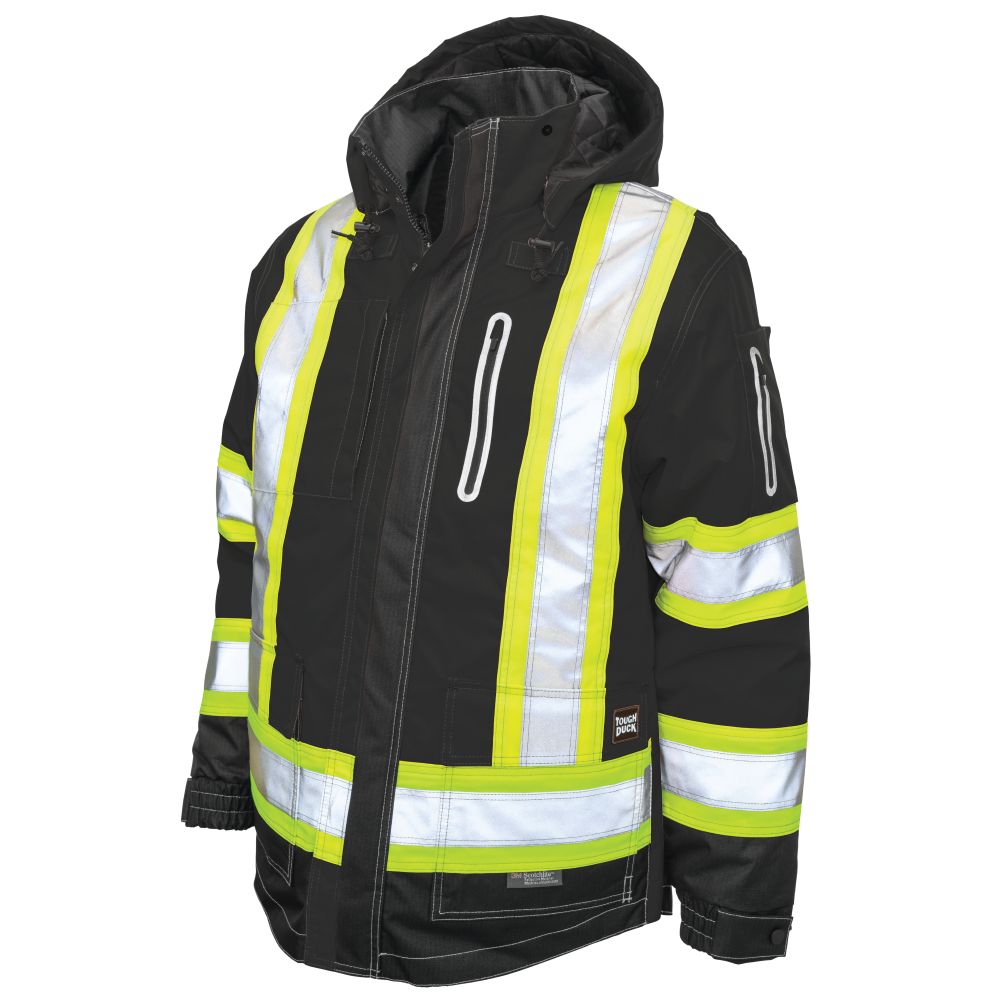 Tough Duck - Ripstop 4-In-1 Safety Jacket - Black
