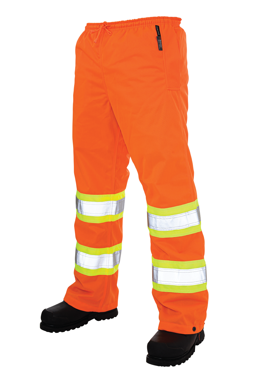 Tough Duck - Pull-On Tricot Safety Pant - Fluorescent Orange