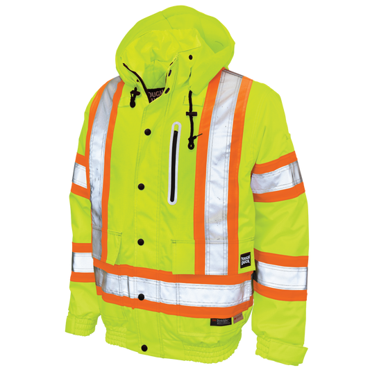 Tough Duck - Ripstop Safety Bomber - Fluorescent Green
