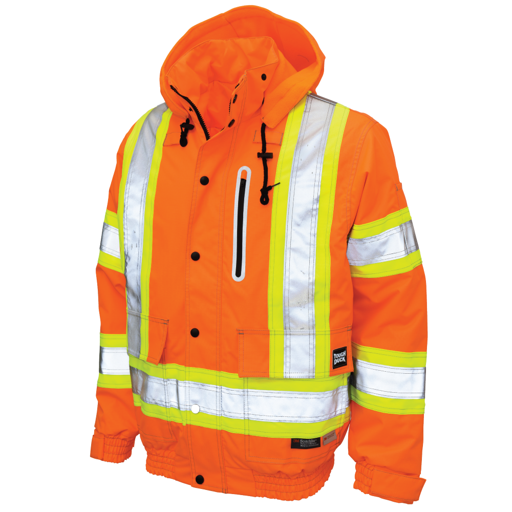 Tough Duck - Ripstop Safety Bomber - Fluorescent Orange