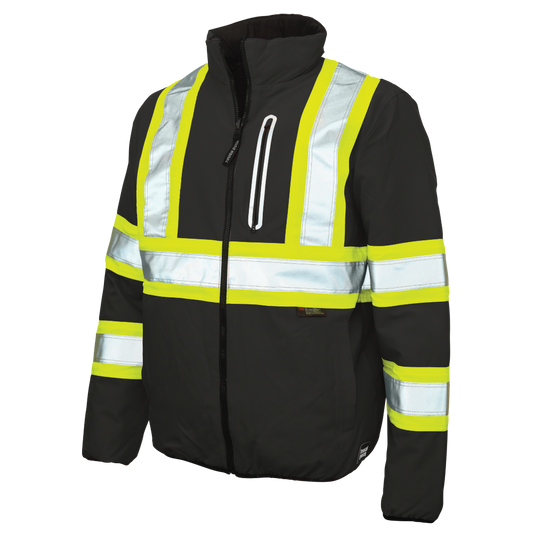 Tough Duck - Ripstop Reversible Safety Jacket - Black