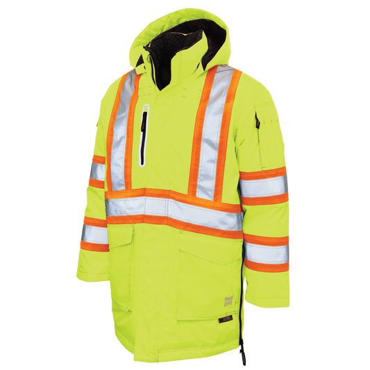Tough Duck - Ripstop Safety Down-Filled Parka - Fluorescent Green