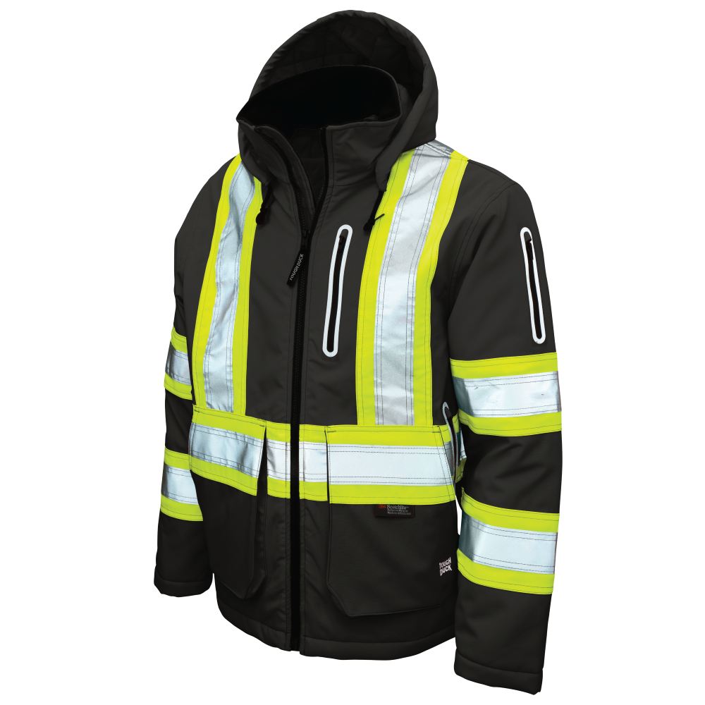 Tough Duck - Insulated Tough Flex Safety Jacket - Black