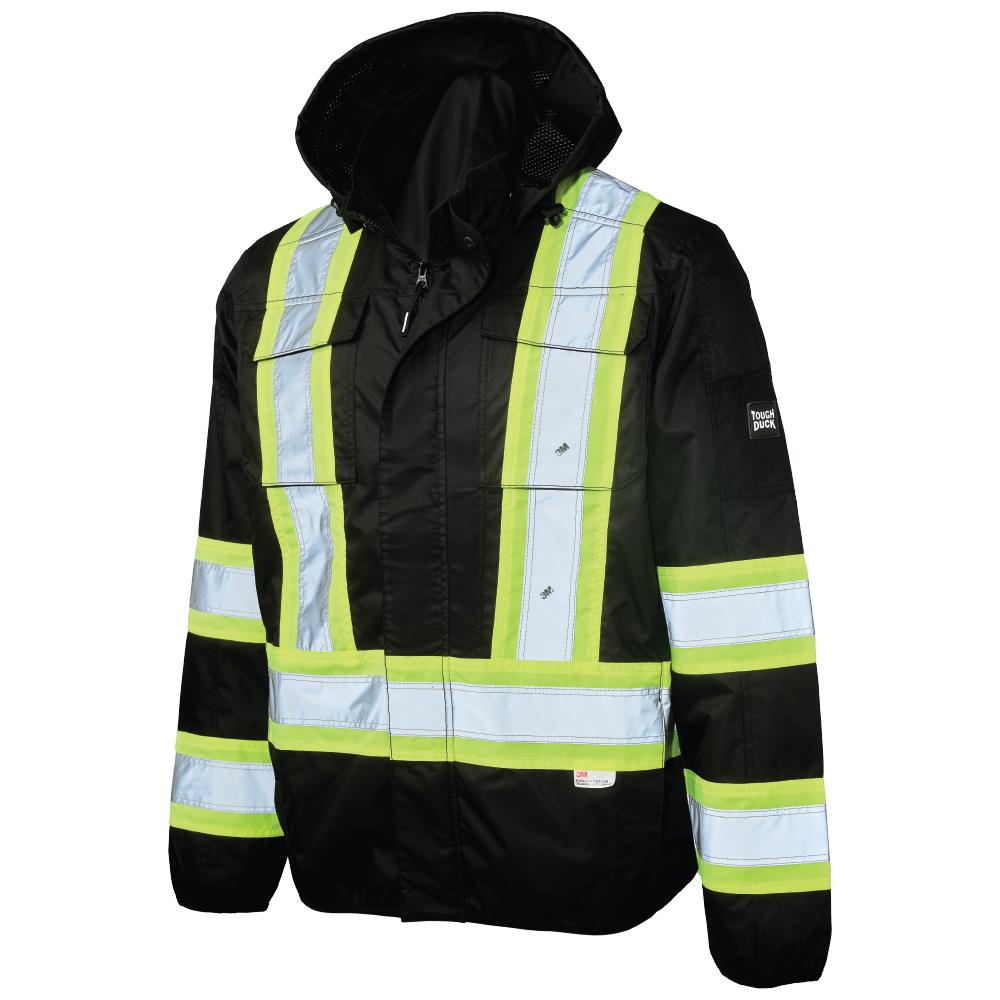 Tough Duck - Light Weight Mesh-Lined Safety Jacket - Black