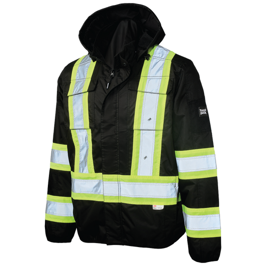Tough Duck - Light Weight Mesh-Lined Safety Jacket - Black