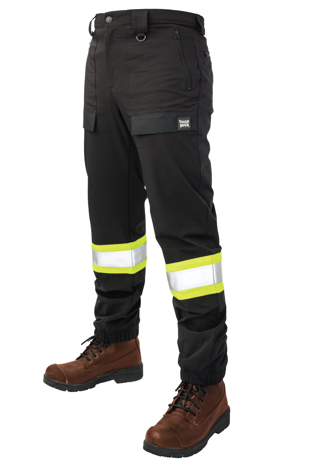 Tough Duck - Comfort-Fit Tough Flex Safety Jogger - Black