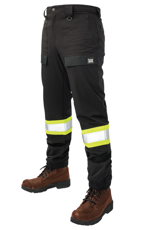 Tough Duck - Comfort-Fit Tough Flex Safety Jogger - Black