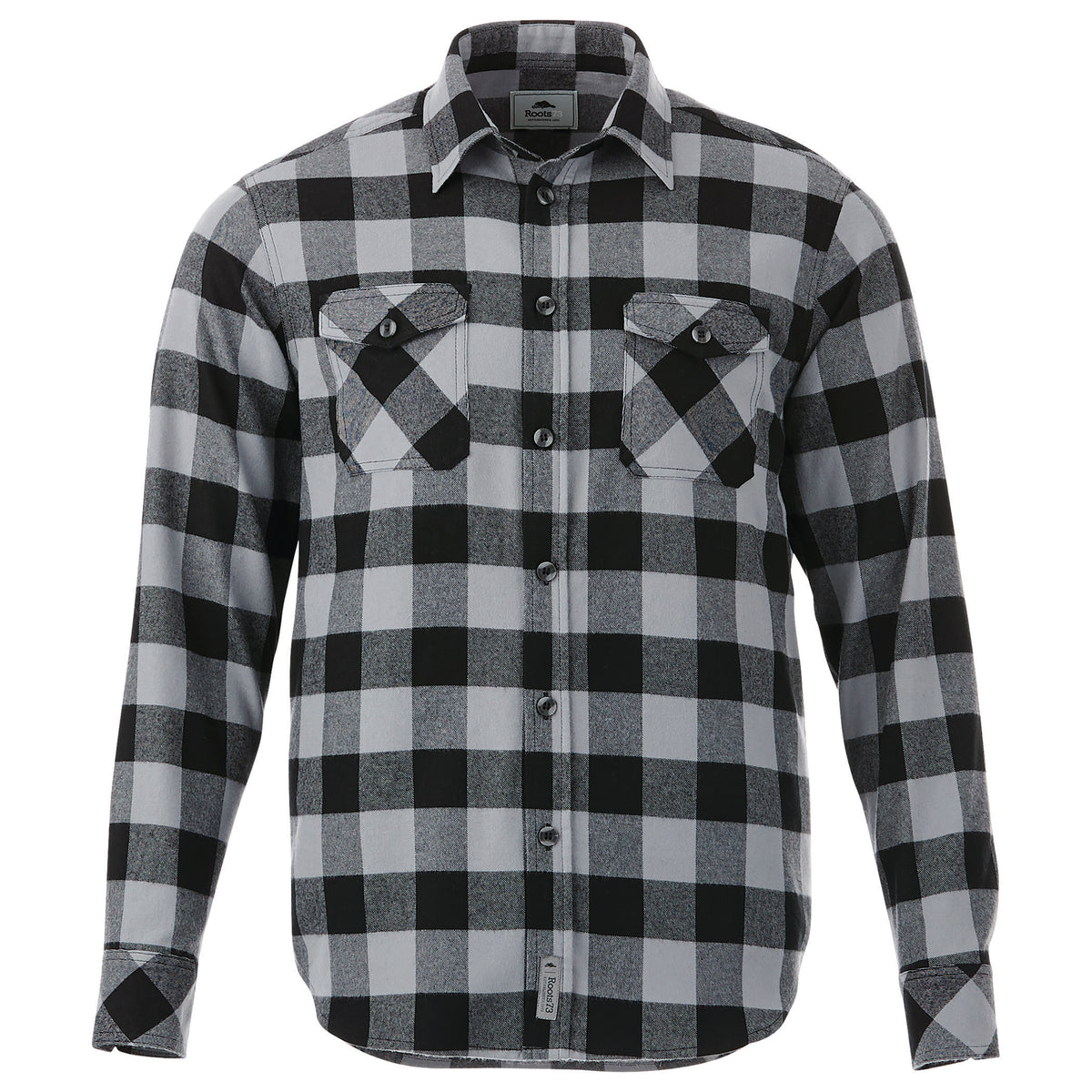 Roots - Sprucelake Long Sleeve Shirt - Quarry/Black