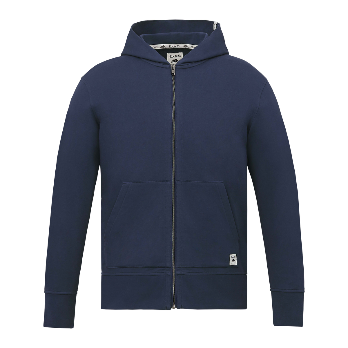 Roots - Canmore Eco Full Zip Hoodie - Indigo Blue