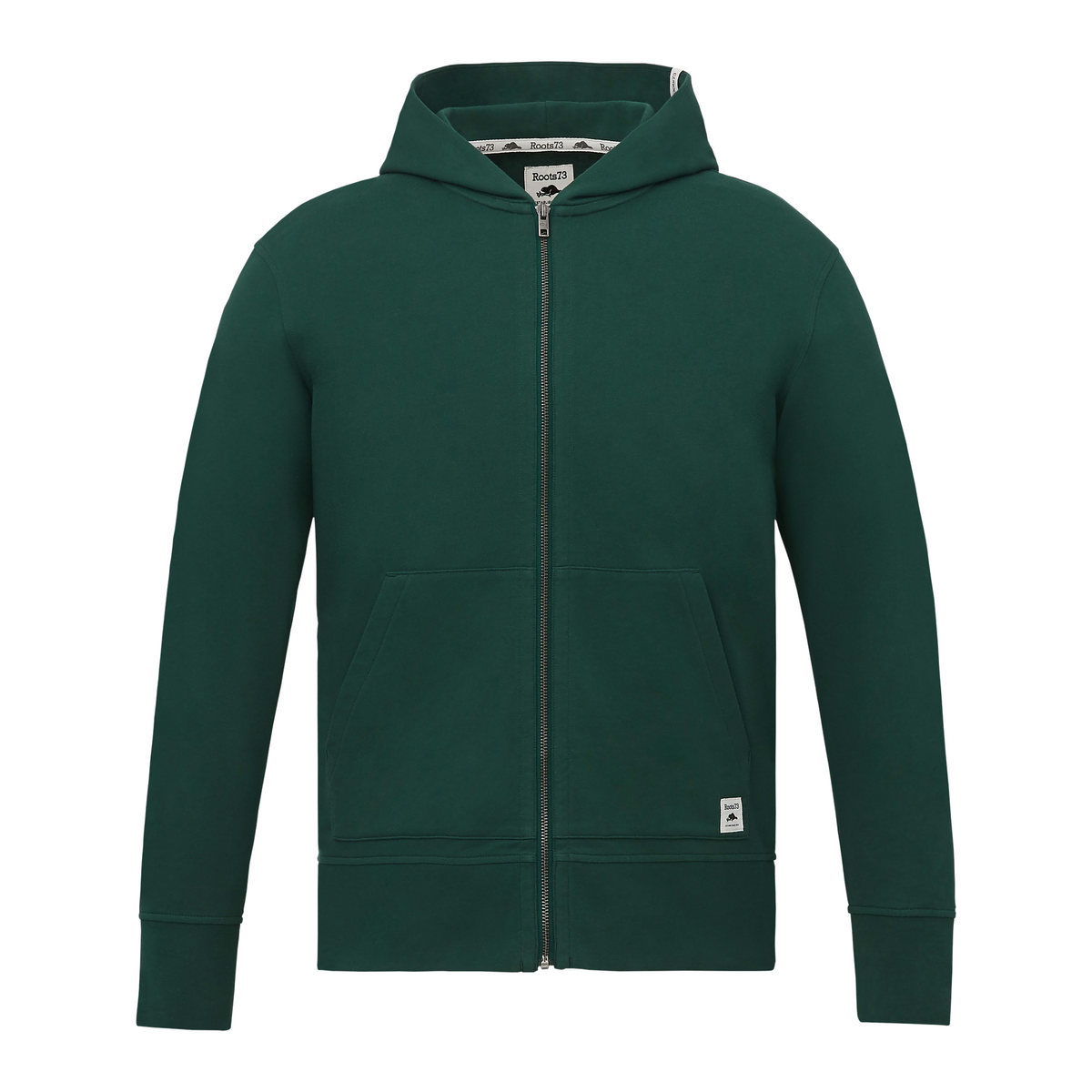 Roots - Canmore Eco Full Zip Hoodie - Evergreen