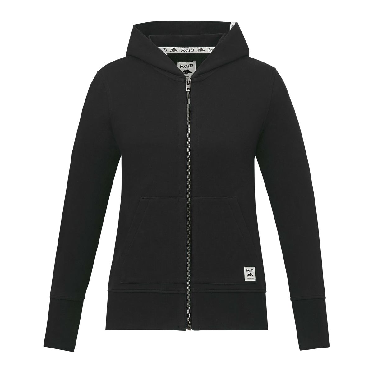 Roots - Women’s Canmore Eco Full Zip Hoodie - Black