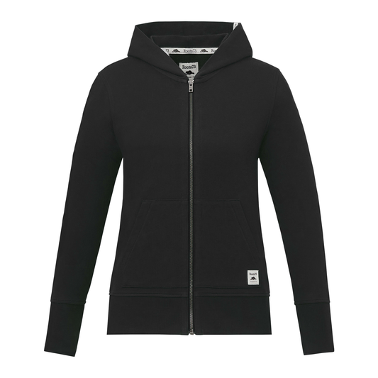 Roots - Women’s Canmore Eco Full Zip Hoodie - Black