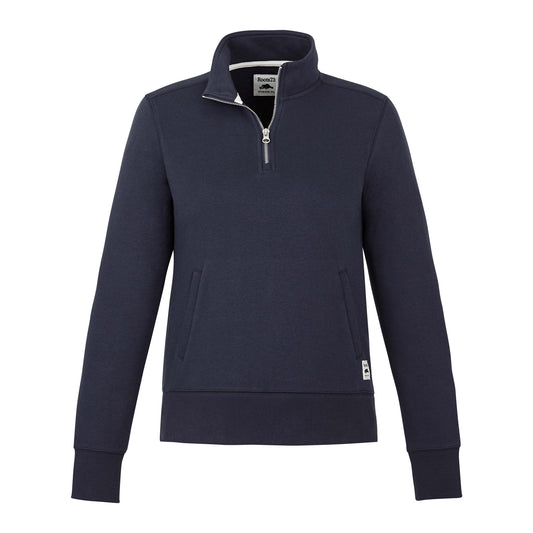 Roots - Women’s Paddlecreek Fleece Quarter Zip - Atlantic Navy