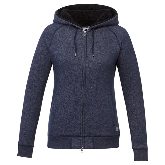 Roots - Women’s Copperbay Full Zip Hoodie - Atlantic Navy Mix