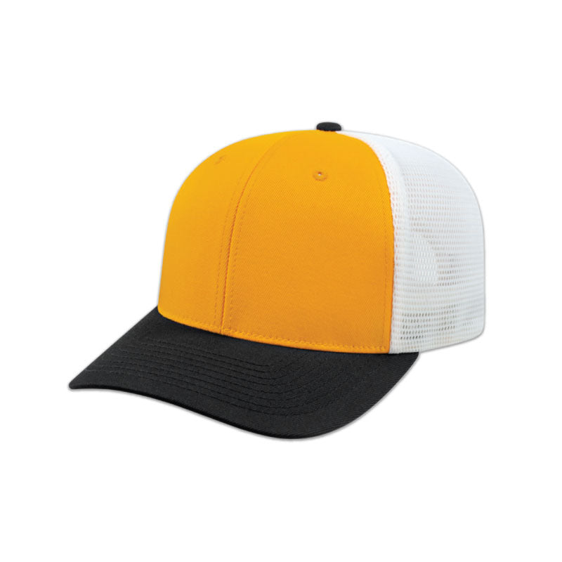 Flexfit 110® Trucker Mesh Back Cap - Athletic Gold/Black/White