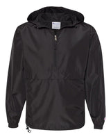 Champion - Hooded Packable Quarter-Zip Jacket