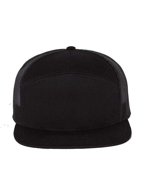 Richardson - Seven-Panel Trucker Cap - Black