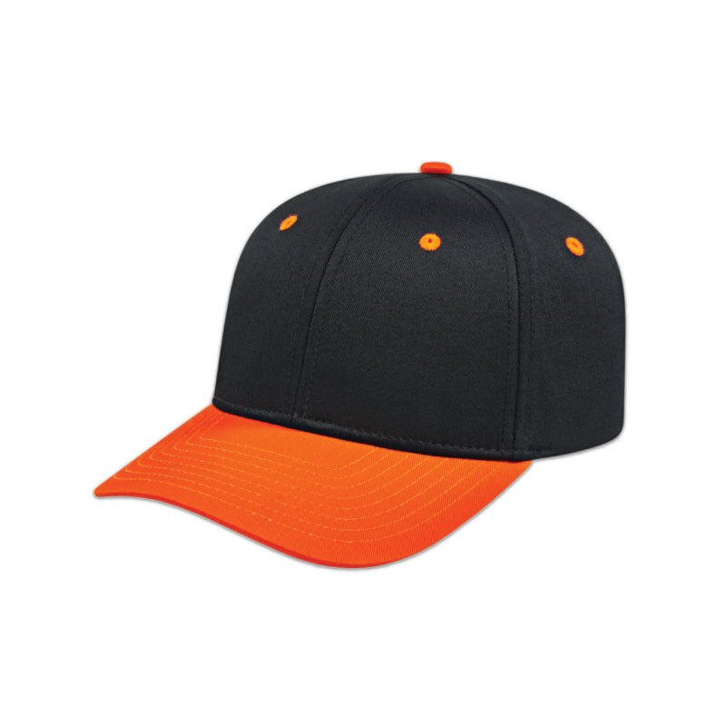 Original Poly/Cotton Snap Back Cap - Black/Orange