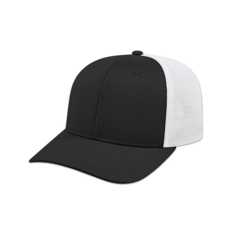 Flexfit 110® Trucker Mesh Back Cap - Black/White