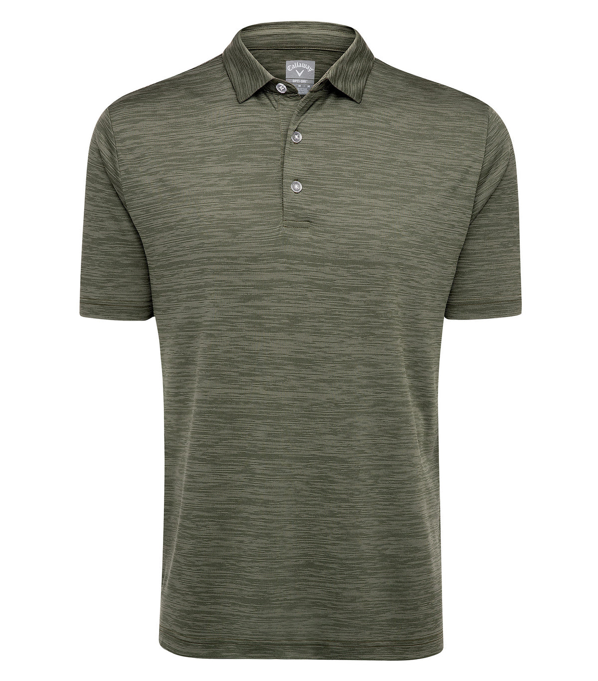 Callaway - Broken Stripe Texture Polo - Hedge Green