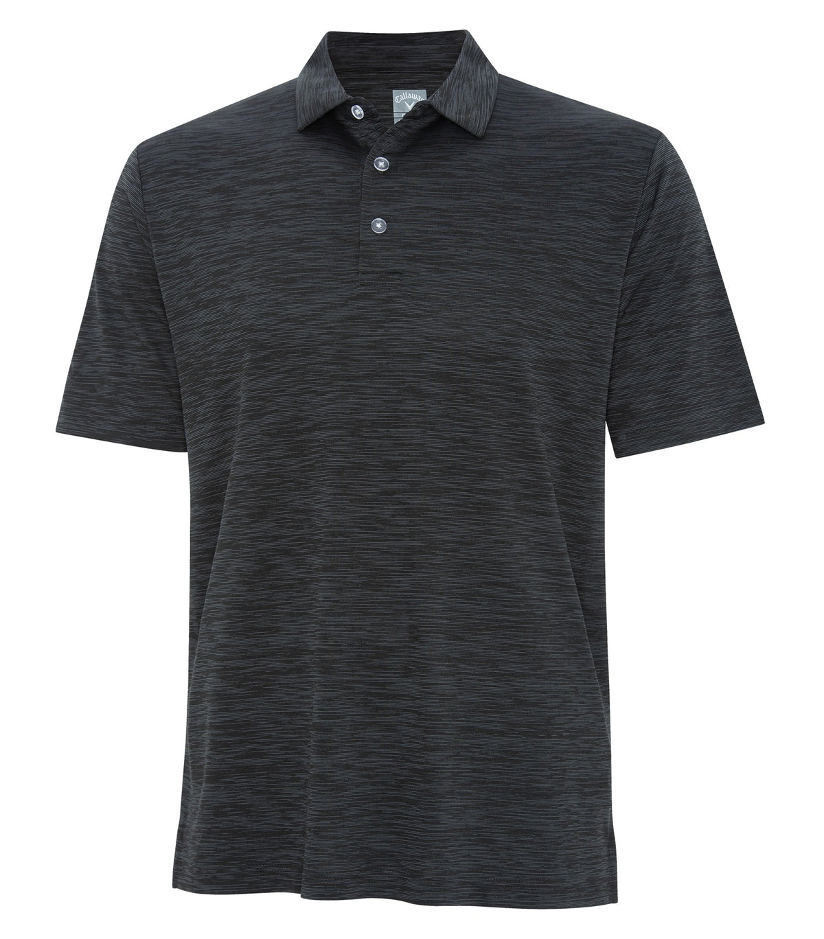 Callaway - Broken Stripe Texture Polo - Black