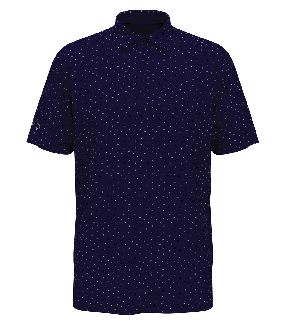 Callaway - Micro Chev Print Polo - Peacoat Navy