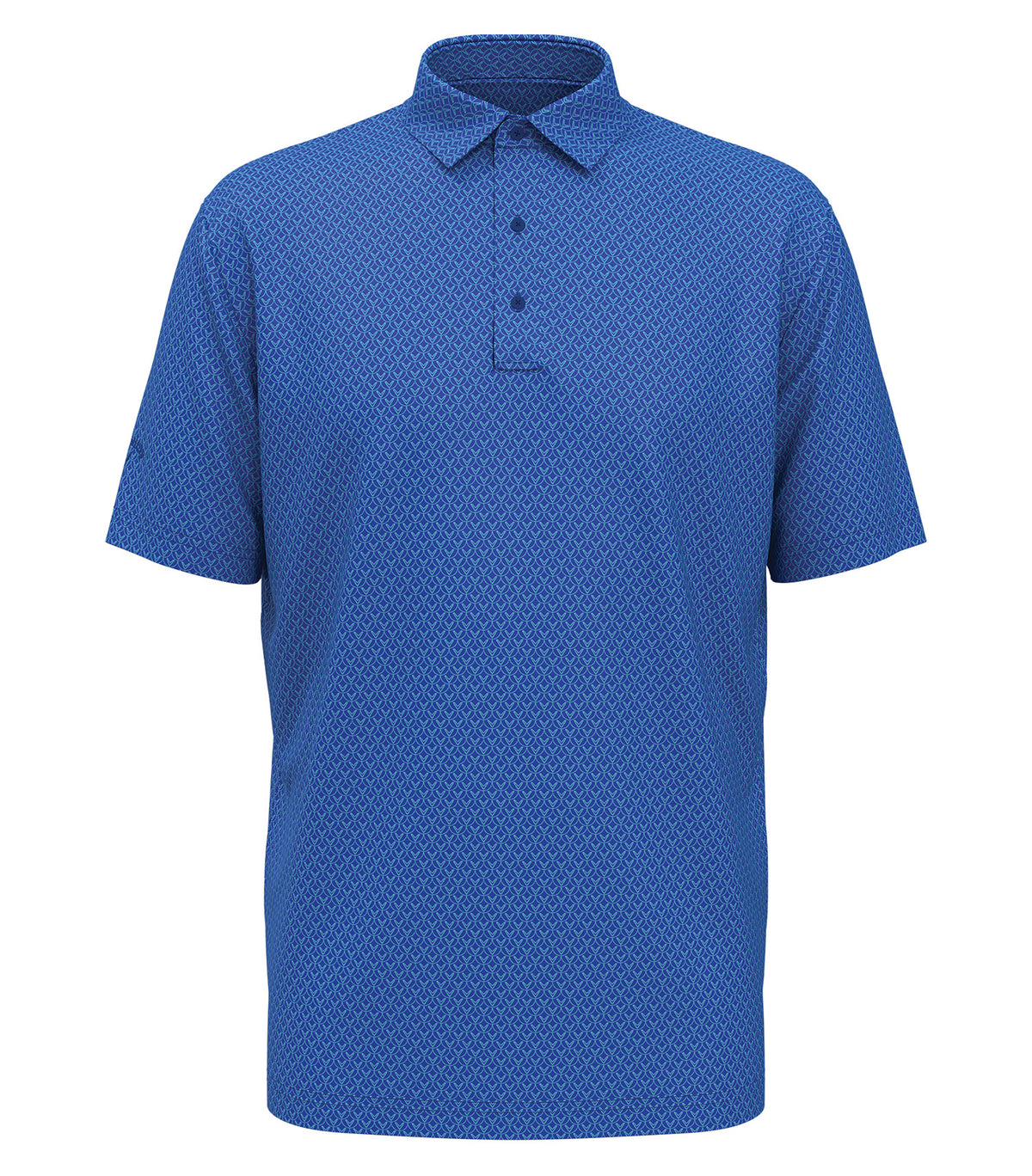 Callaway - All-Over Stitched Chev Polo - Lapis Blue
