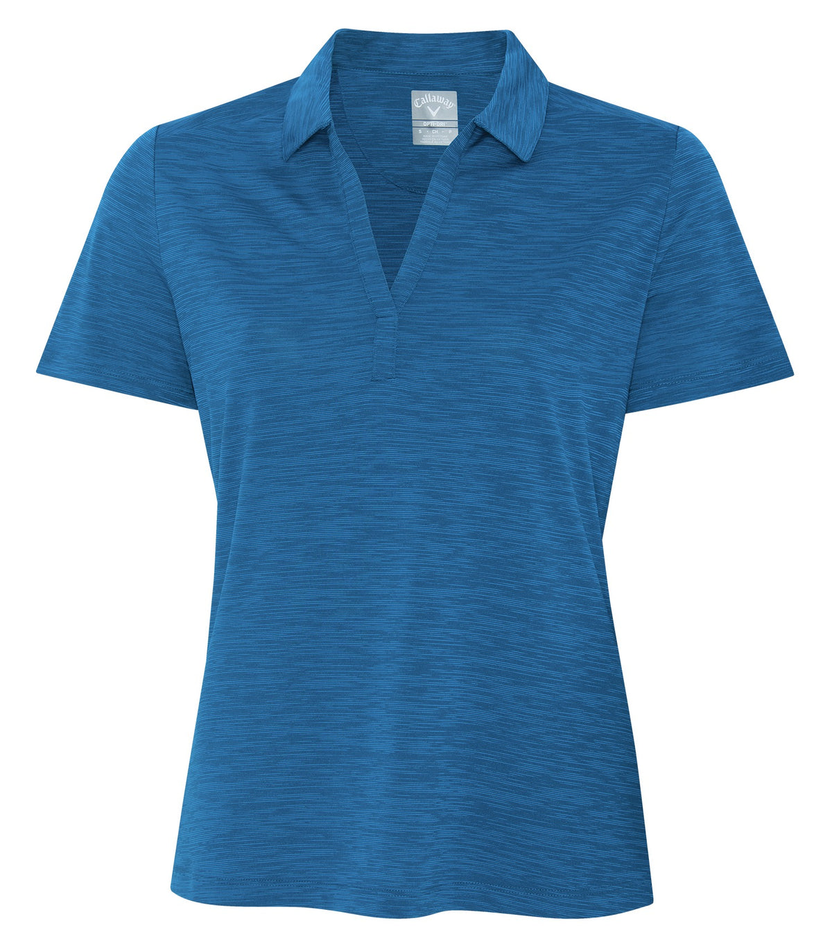Callaway - Broken Stripe Texture Ladies' Polo - Blueberry Pancake
