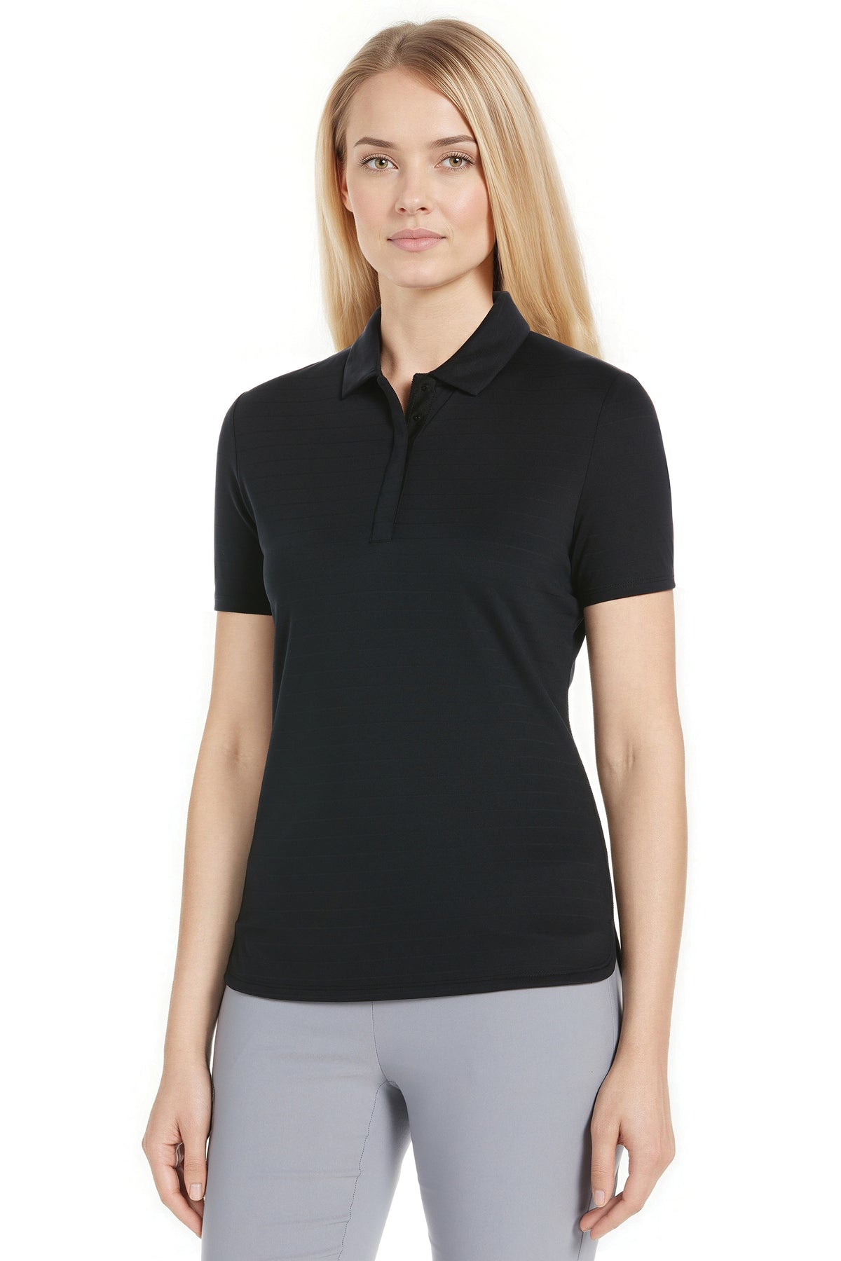 Callaway - Eco Horizontal Textured Ladies' Polo - Black