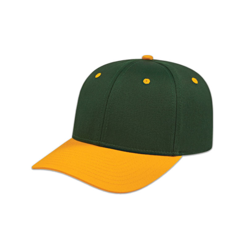 Original Poly/Cotton Snap Back Cap - Dark Green/Athletic Gold