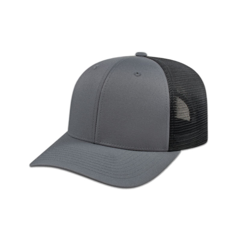 Flexfit 110® Trucker Mesh Back Cap - Graphite/Black