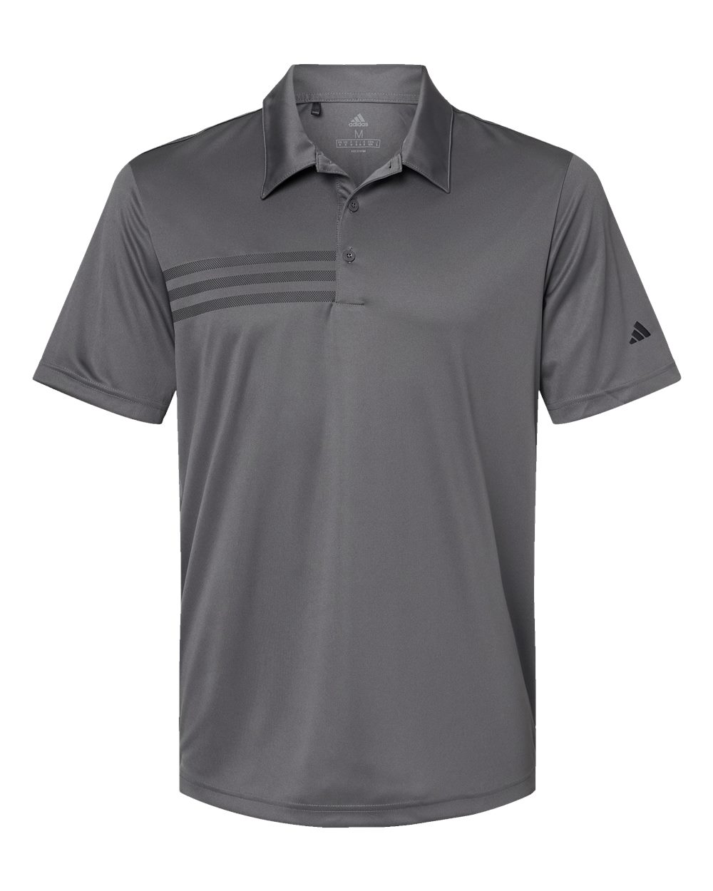 Adidas - 3-Stripes Chest Polo - Grey Five/Black