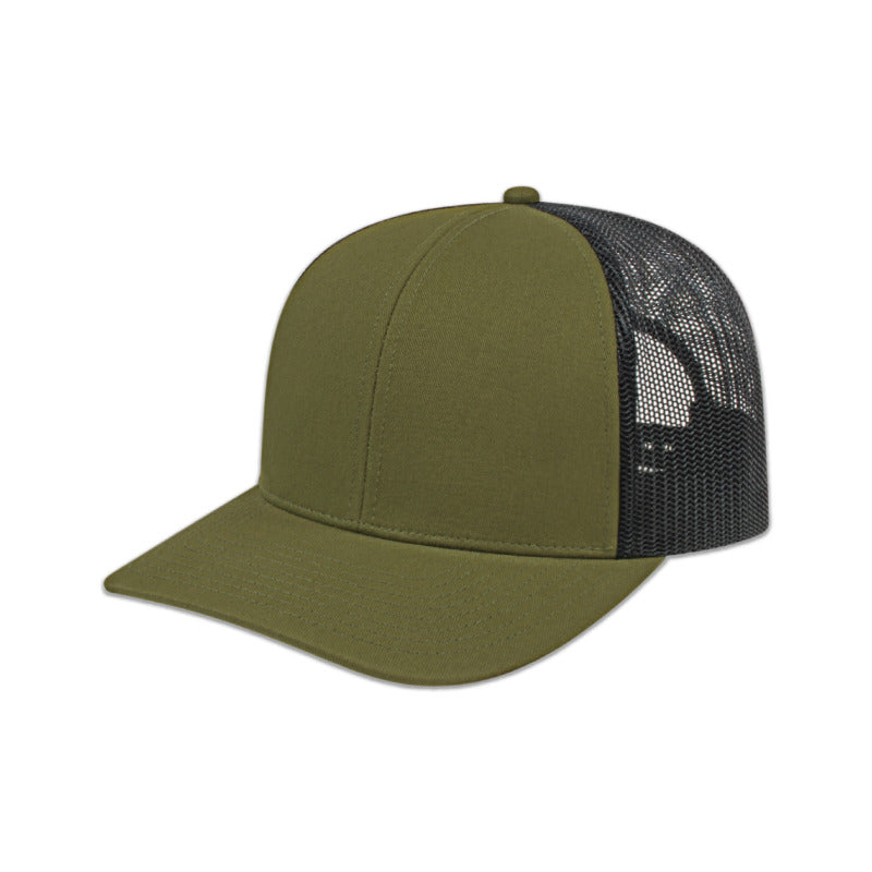 Poly/Cotton Mesh Back Cap - Loden/Black